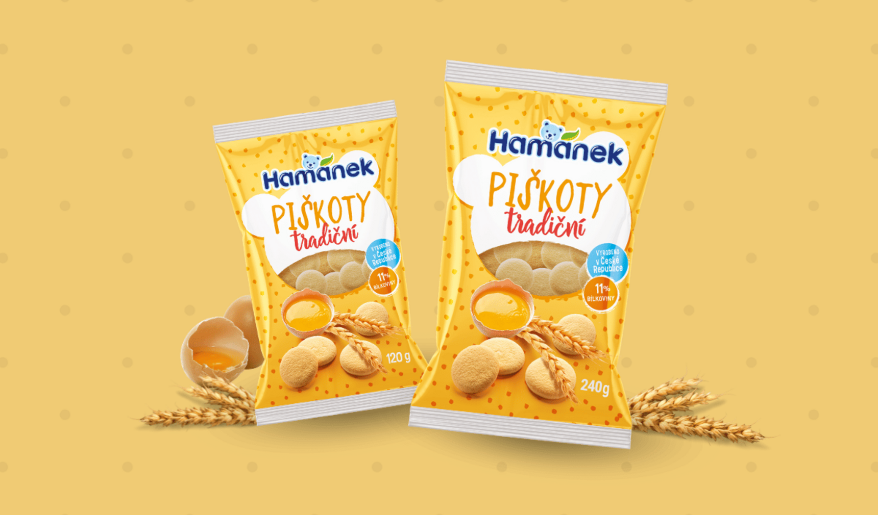 Hamánek <br> přináší nejen dětem nové tradiční piškoty.