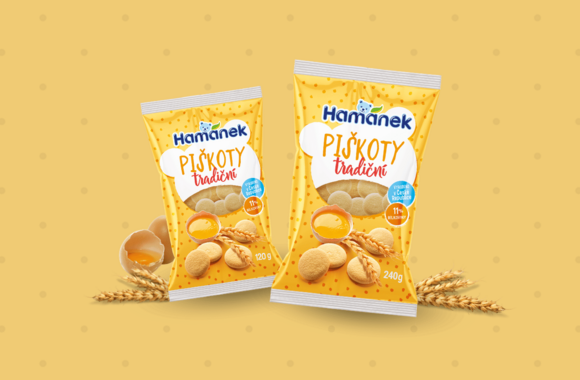 Hamánek <br> přináší nejen dětem nové tradiční piškoty.