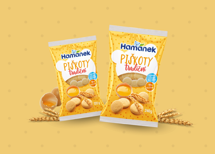 Hamánek <br> přináší nejen dětem nové tradiční piškoty.