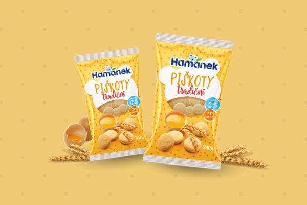 Hamánek <br> přináší nejen dětem nové tradiční piškoty.