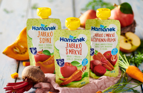 Hamánek presents<br> fruit-vegetable pouches