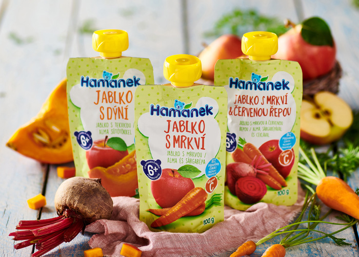 Hamánek presents<br> fruit-vegetable pouches