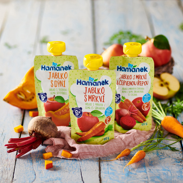 Hamánek presents<br> fruit-vegetable pouches