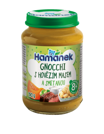 Gnocchi s Hovězím Masem a Smetanou