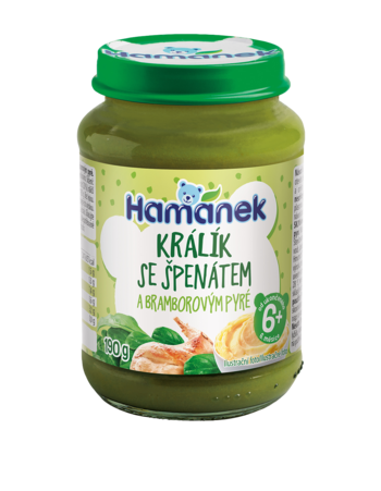 Králík se Špenátem a Bramborovým Pyré