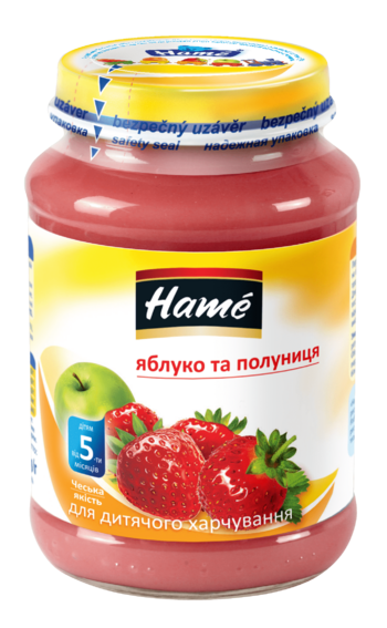 Пюре яблуко і полуниця 190