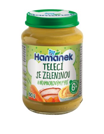 Telecí se Zeleninou a Bramborovým Pyré