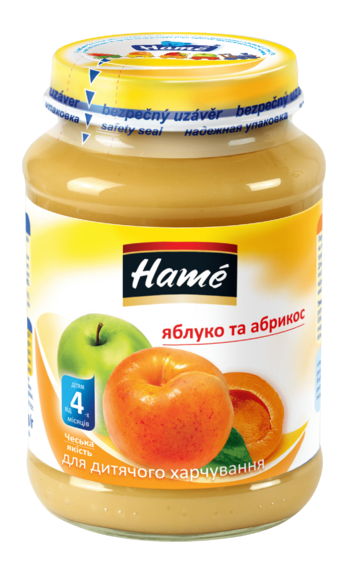 Пюре яблуко і абрикос 190