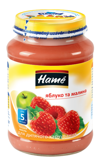 Пюре яблуко і малина 190