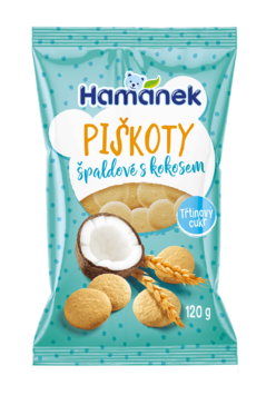 Piškoty špaldové – kokosové