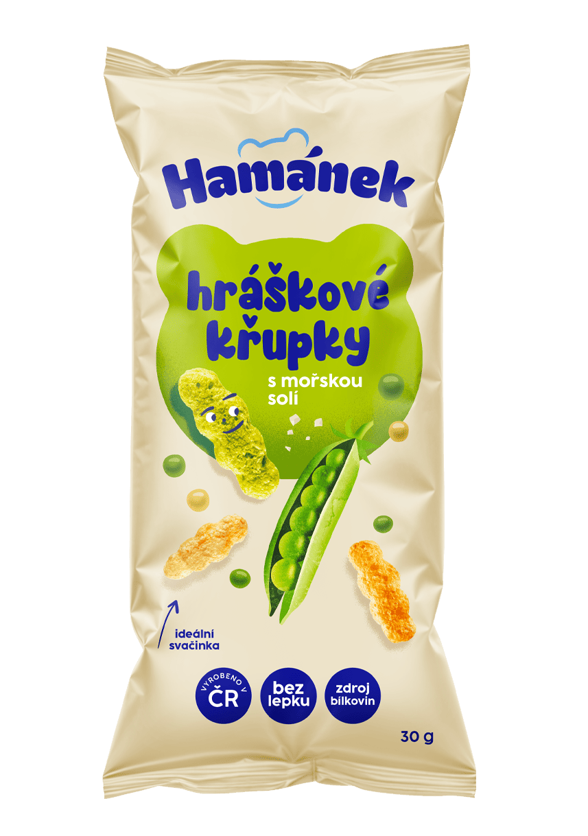 Hráškové křupky s mořskou solí