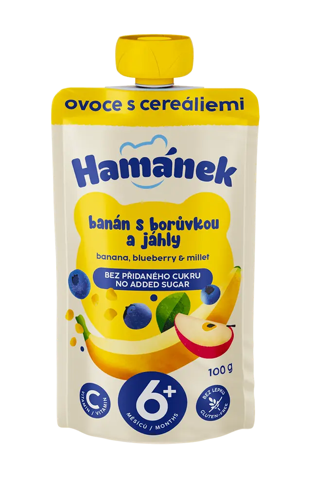 Ban&aacute;n, borůvky a j&aacute;hly
