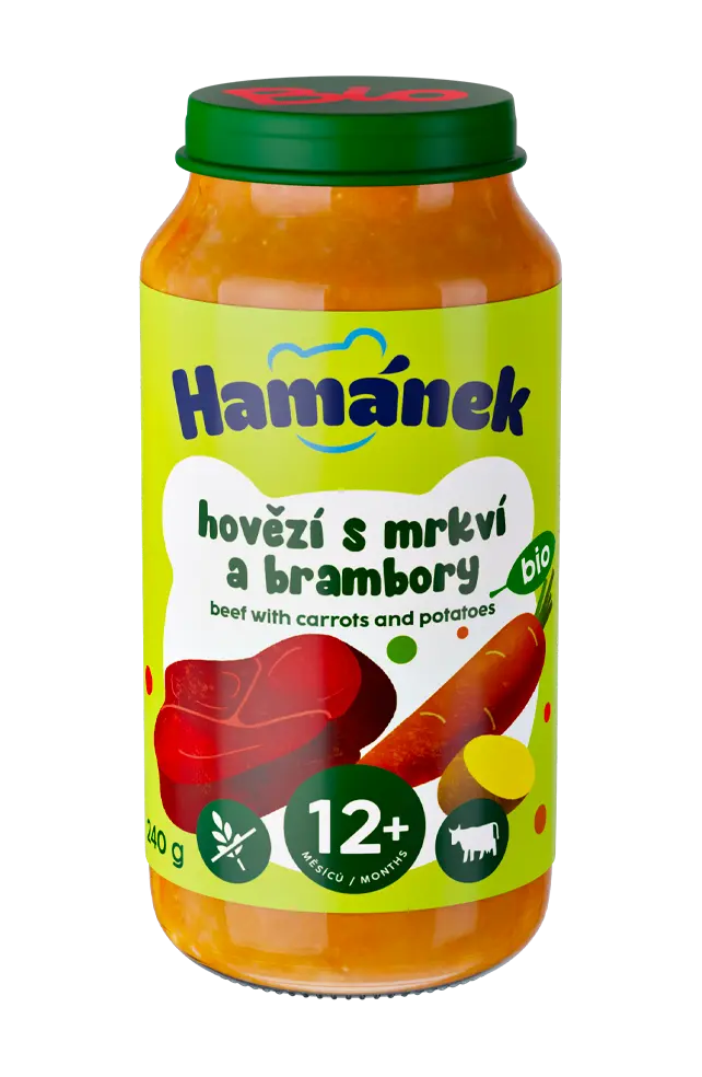 BIO hověz&iacute; s mrkv&iacute; a brambory
