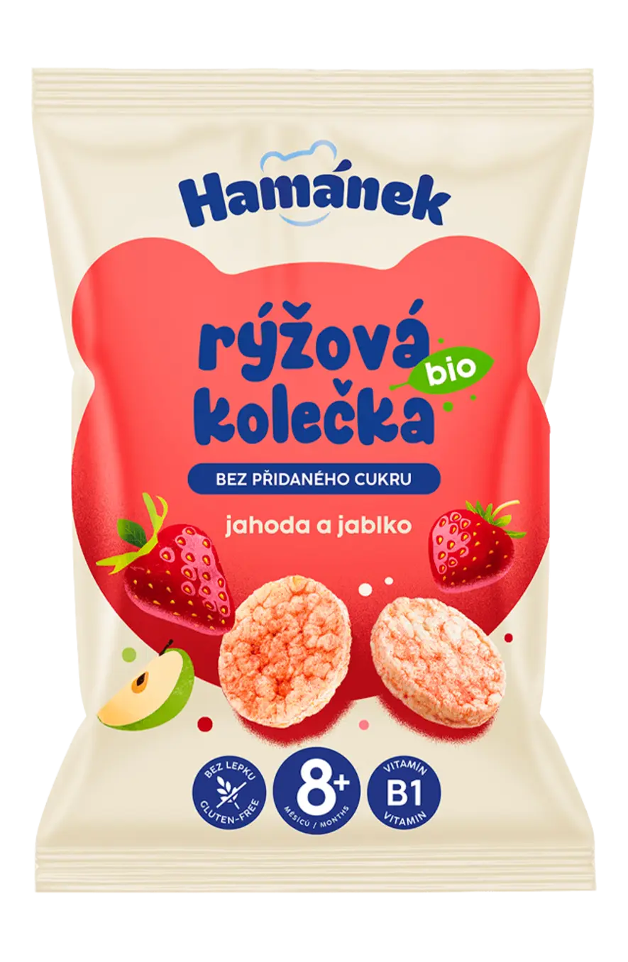 BIO R&yacute;žov&aacute; kolečka &ndash; Jahoda & Jablko