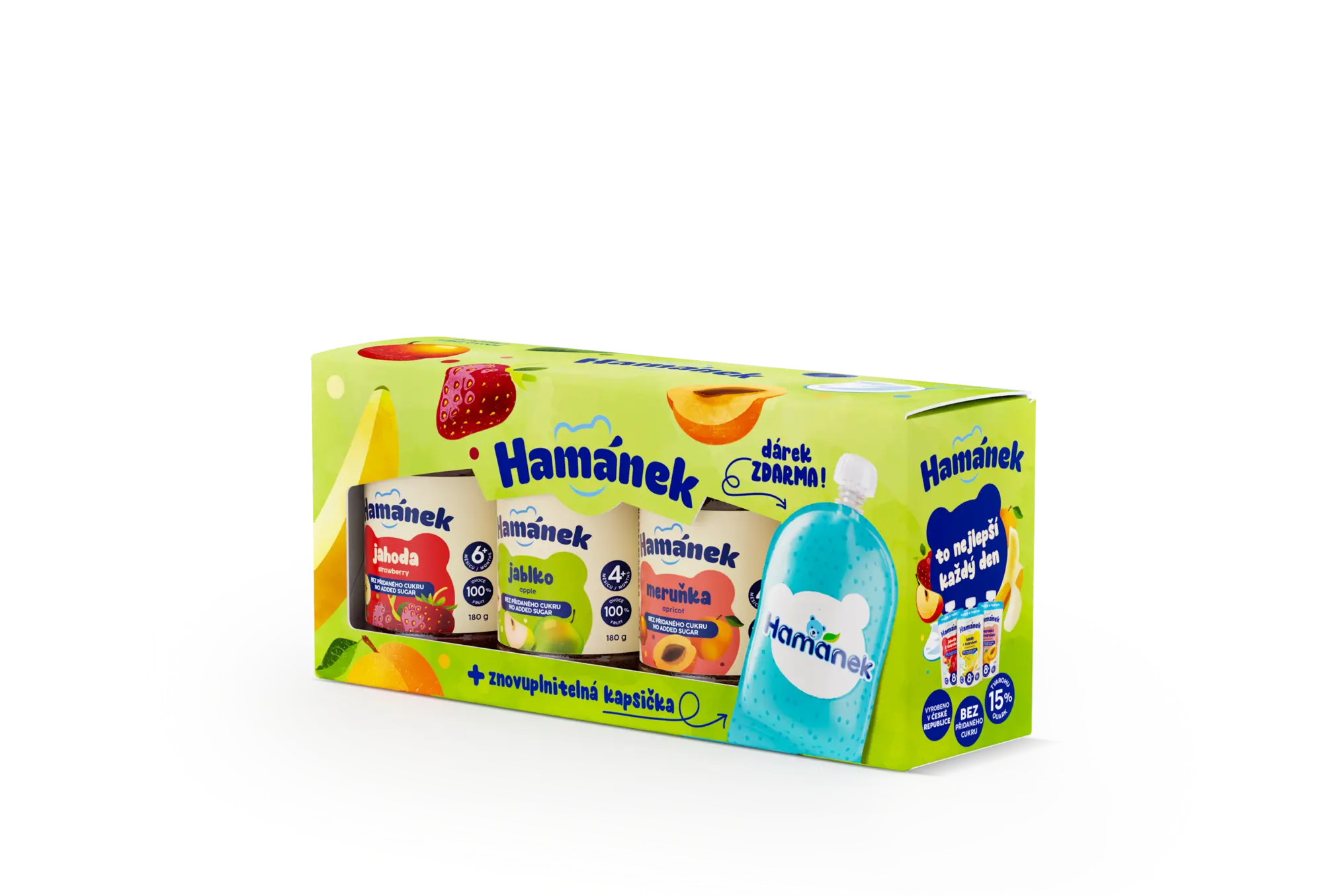 Multipack se znovuplnitelnou kapsičkou jako d&aacute;rek