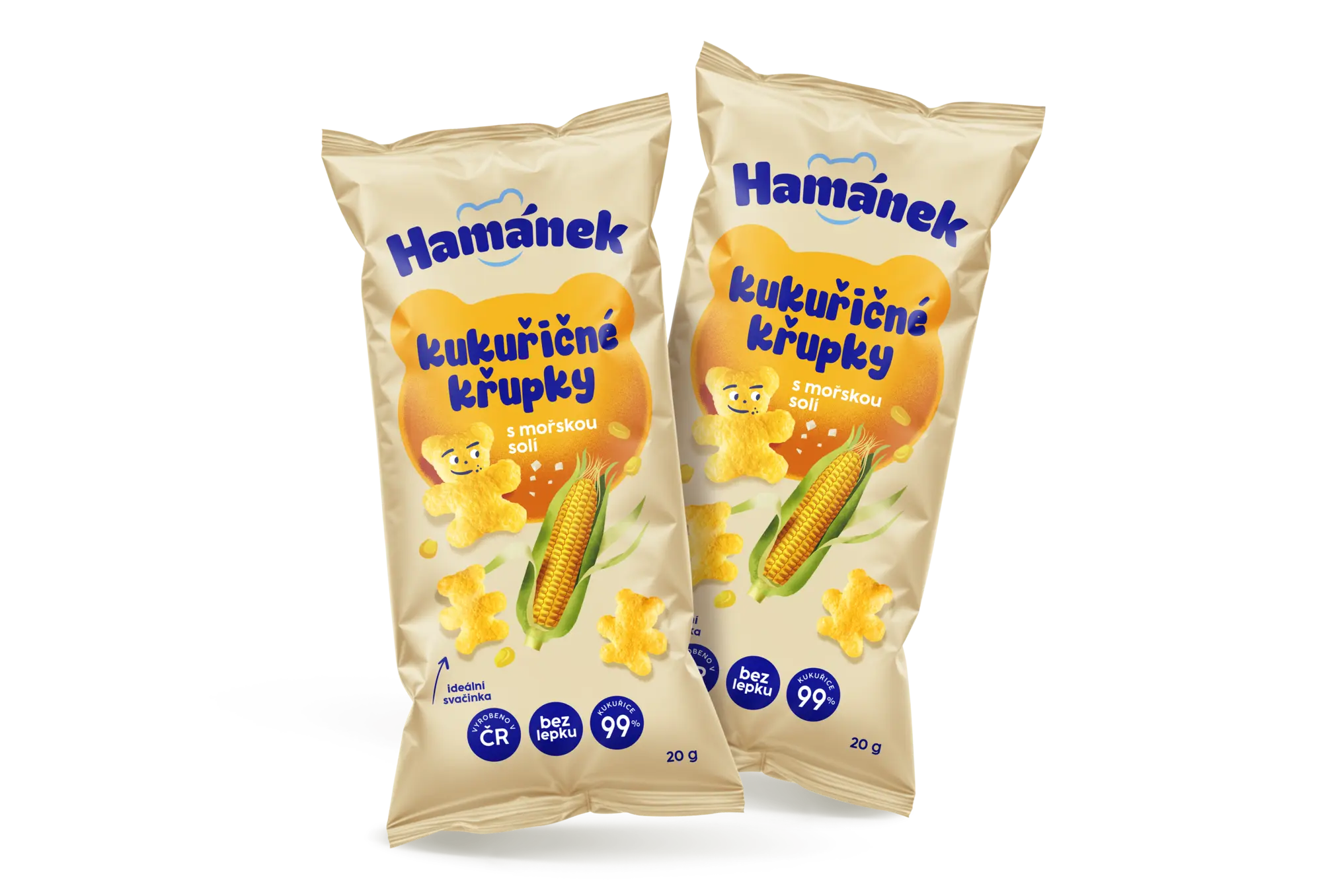 Kukuřičn&eacute; křupky s mořskou sol&iacute;
