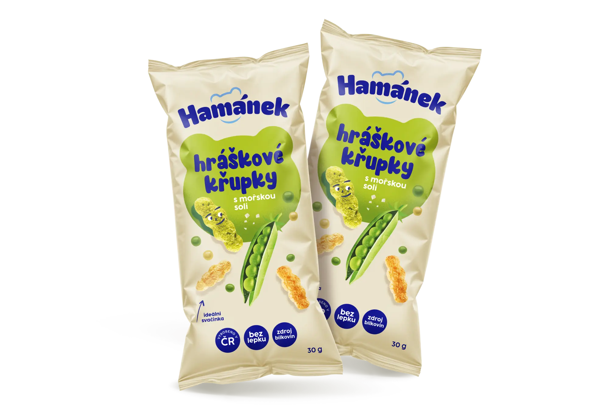 Hr&aacute;&scaron;kov&eacute; křupky s mořskou sol&iacute;