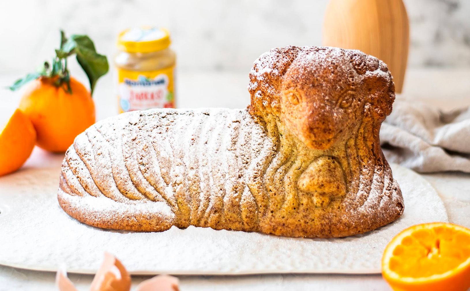 Pistáciový beránek s pomerančem