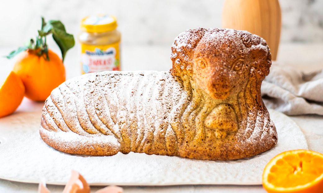 Pistáciový beránek s pomerančem