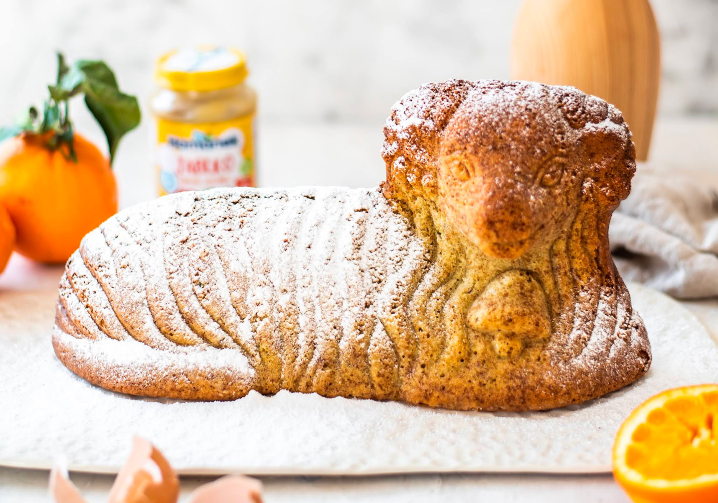 Pistáciový beránek s pomerančem